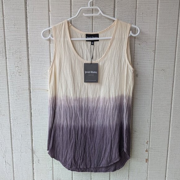 Purple and Cream Ombre Sleeveless Blouse NWT - Picture 2 of 4
